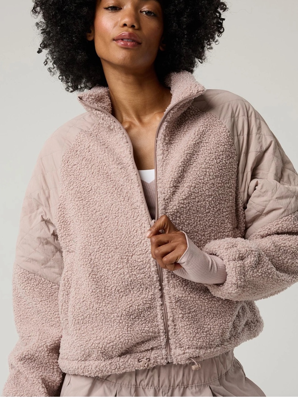 Offline by Aerie Fluff Love Full Zip Jacket Size Medium